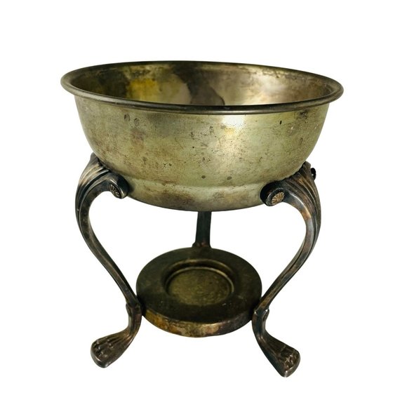 Mid Century Modern Glass Carafe Warmer with Stand Warmer Retro Vintage u - Picture 3 of 4